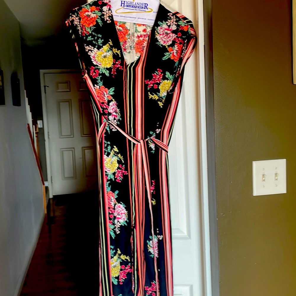 Anthropologie dRA Los Angeles Floral Kimono Duster M/P